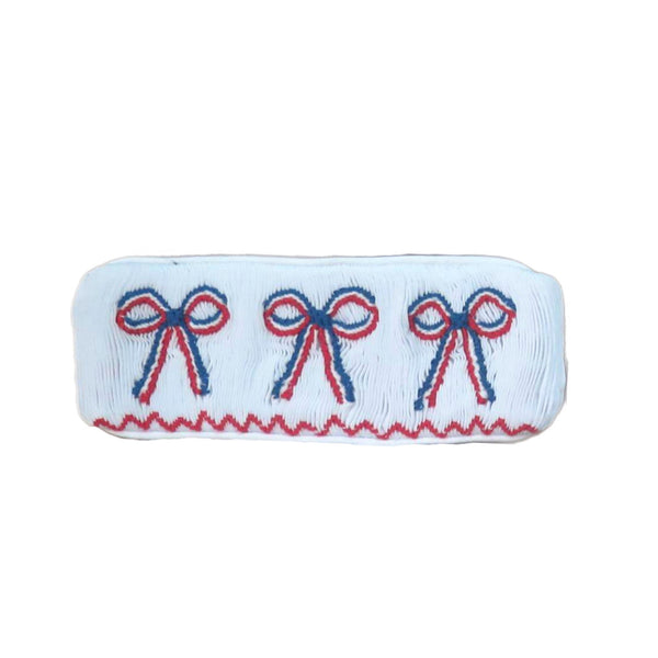 Swap-A-Smock 4th of July Bow Tab - Smocked South