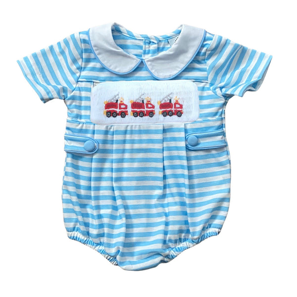 Swap-A-Smock Fire Truck Tab - Smocked South