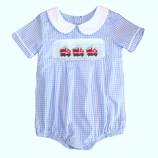 Swap-A-Smock Fire Truck Tab - Smocked South