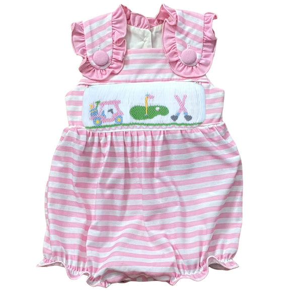 Swap-A-Smock Pink Golf Tab - Smocked South