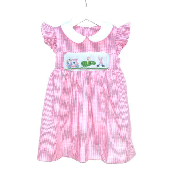 Swap-A-Smock Pink Golf Tab - Smocked South