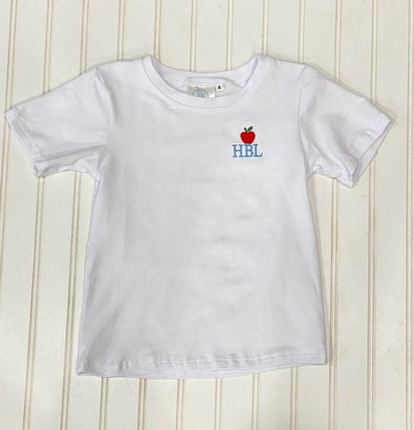 Apple Shirt with Monogram - Smocked South