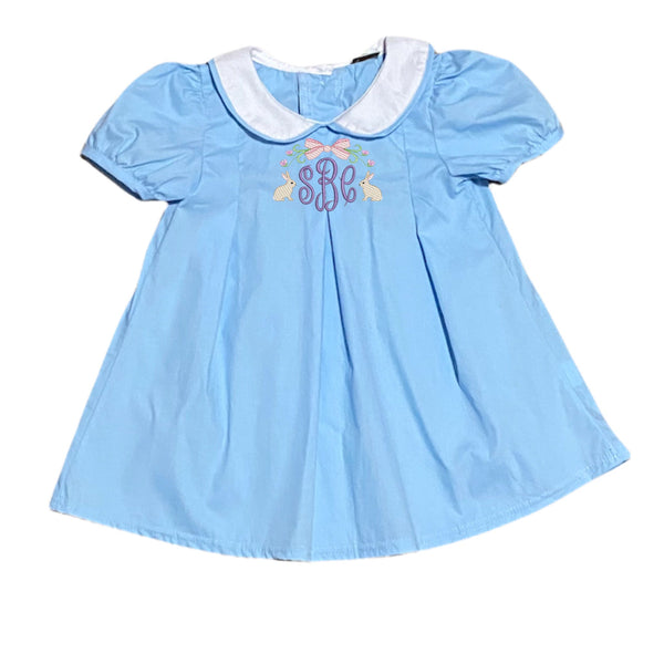 Blue Dress - Smocked South