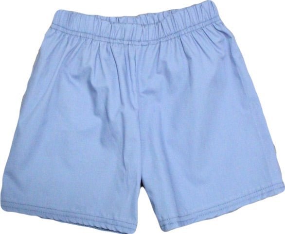 Boys Shorts - Blue with green pocket - Smocked South