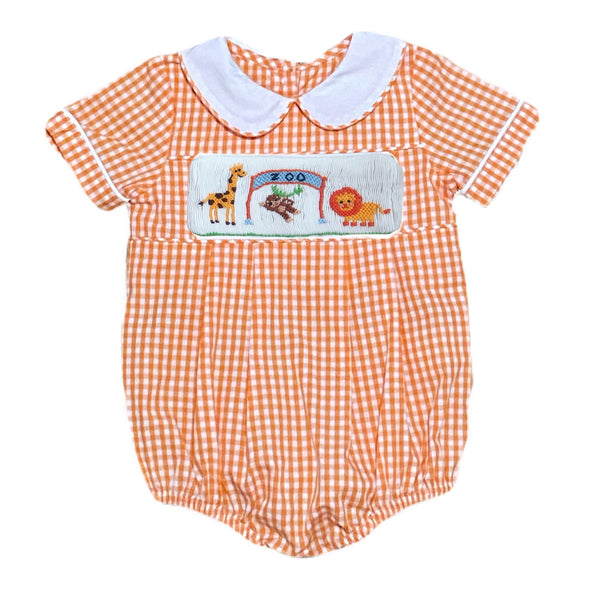 Swap-A-Smock Boys Collared Bubble - Orange