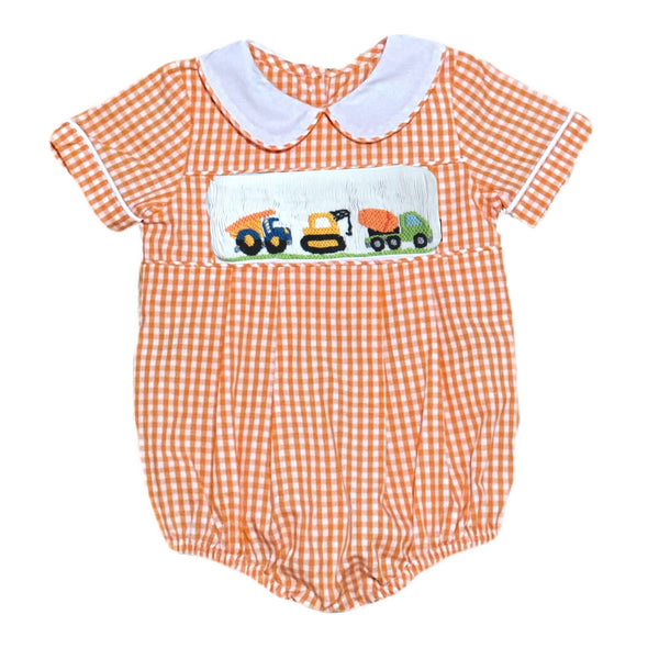 Swap-A-Smock Boys Collared Bubble - Orange