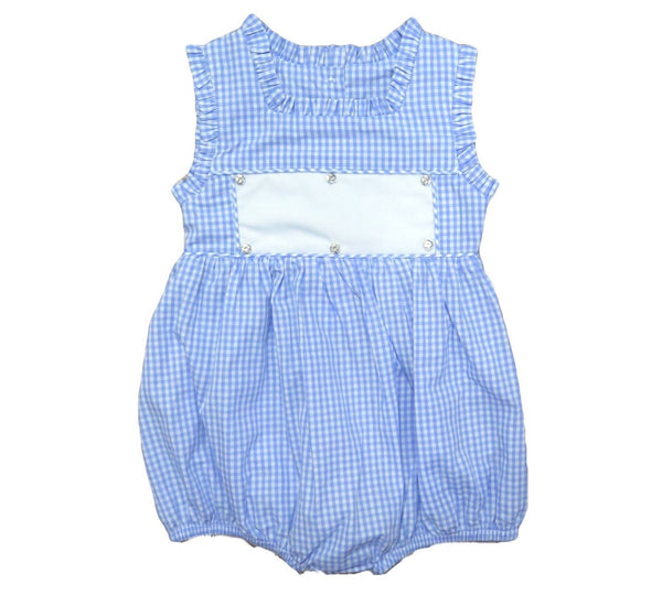 Swap-A-Smock Blue Gingham Bubble - Smocked South
