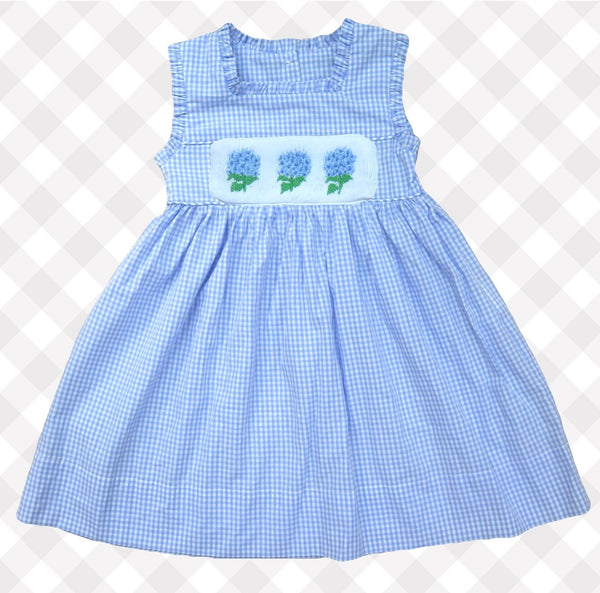 Swap-A-Smock Blue Gingham Dress - Smocked South