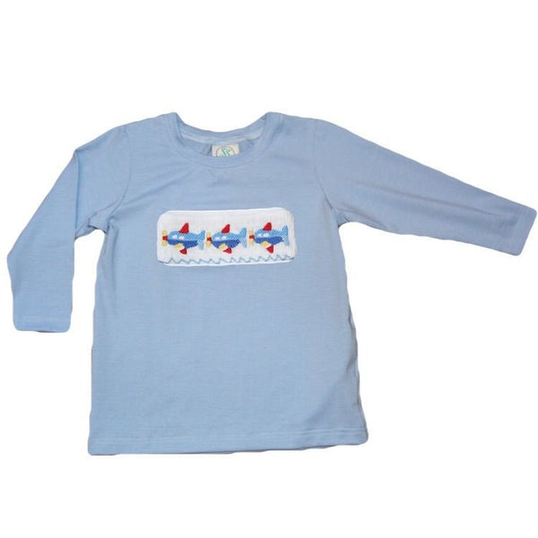 Swap-A-Smock Boys Long Sleeve Shirt - Light Blue
