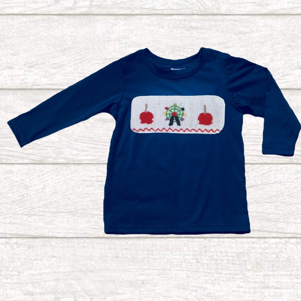 Swap-A-Smock Boys Long Sleeve Shirt - Navy