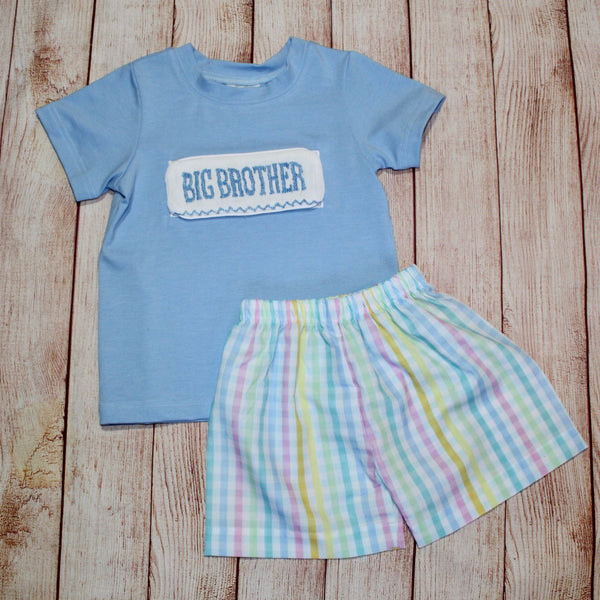 Swap-A-Smock Boys Short Sleeve Shirt - Light Blue