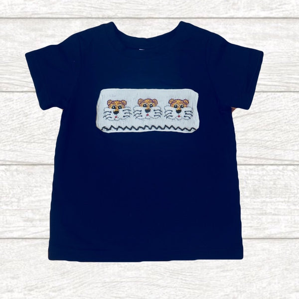 Swap-A-Smock Boys Short Sleeve Shirt - Navy