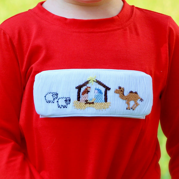 Swap-A-Smock Christmas Nativity Tab - Smocked South