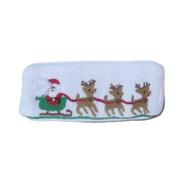 Swap-A-Smock Christmas Santa and Sleigh Tab - Smocked South