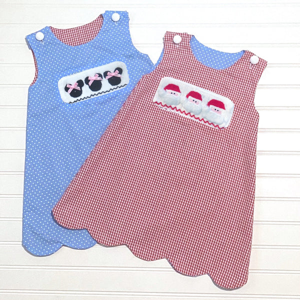 Swap-A-Smock Christmas Santa Tab - Smocked South