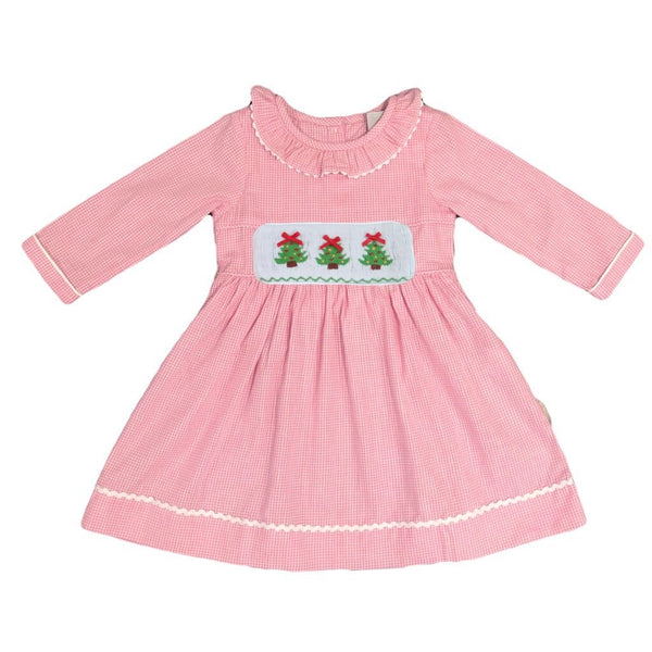 Swap-A-Smock Christmas Tree with Red Bow Tab