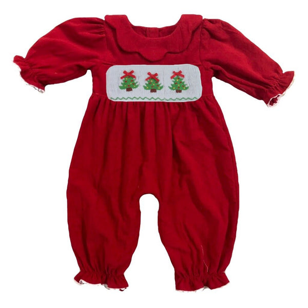 Swap-A-Smock Christmas Tree with Red Bow Tab