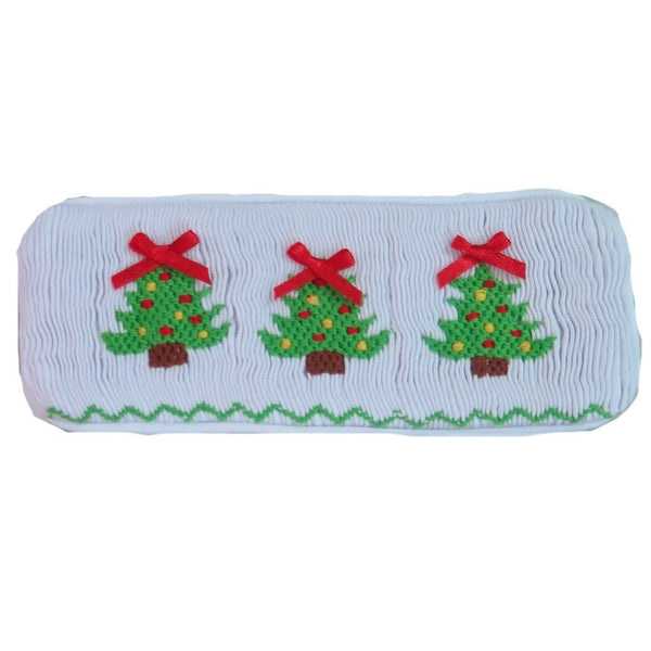 Swap-A-Smock Christmas Tree with Red Bow Tab