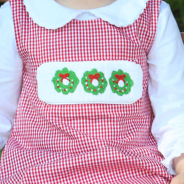 Swap-a-Smock Christmas Wreath Tab