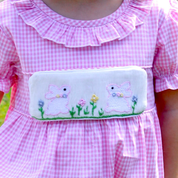 Swap-A-Smock Floral Bunny Tab