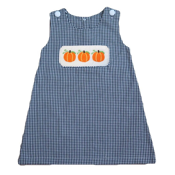 Swap-A-Smock French Knot Pumpkin Tab