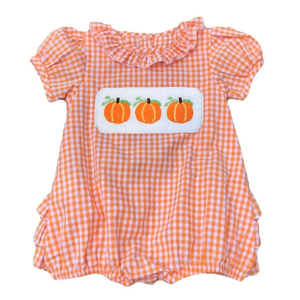 Swap-A-Smock French Knot Pumpkin Tab