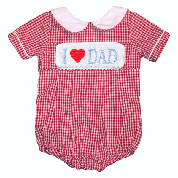 Swap-A-Smock I ❤️ Dad Tab - Light Blus - Smocked South