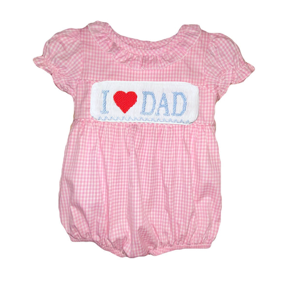 Swap-A-Smock I ❤️ Dad Tab - Light Blus - Smocked South
