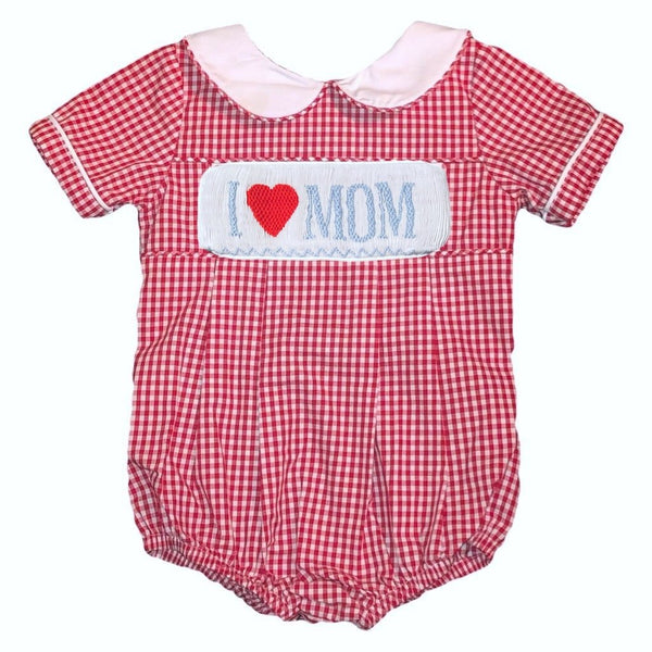 Swap-A-Smock I ❤️ Mom Tab - Light Blue - Smocked South