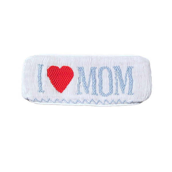Swap-A-Smock I ❤️ Mom Tab - Light Blue - Smocked South