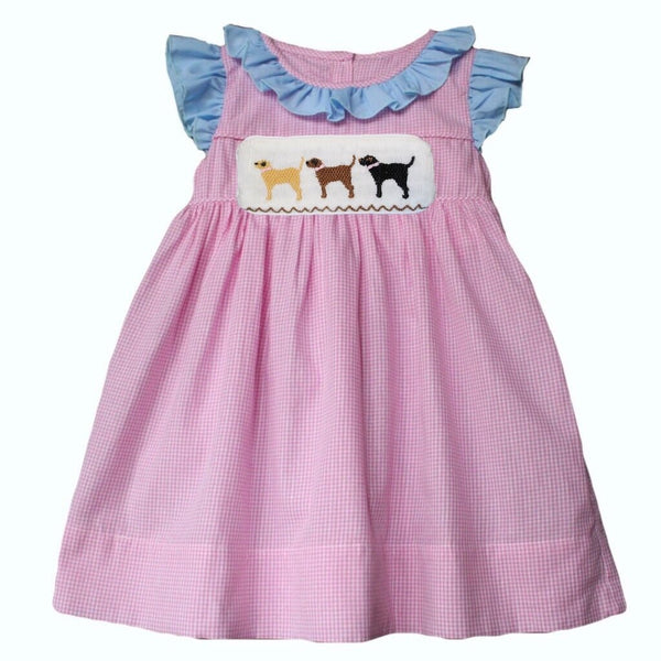 Swap-A-Smock Lab with Pink Collar Tab