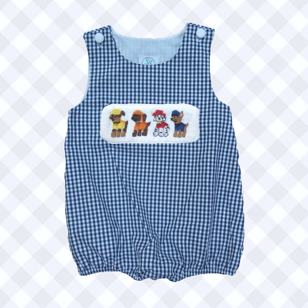 Swap-A-Smock Navy Sunsuit