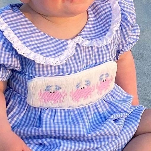 Swap-A-Smock Pink Crab - Smocked South