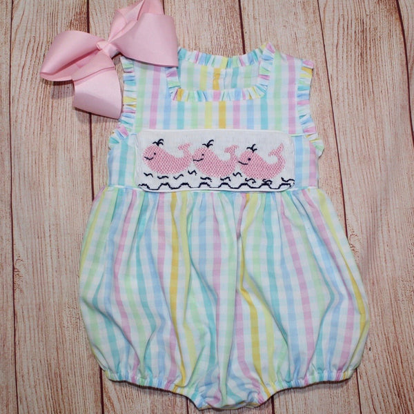 Swap-A-Smock Pink Whale Tab - Smocked South