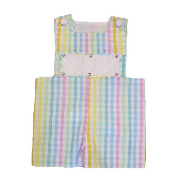 Swap-A-Smock Plaid Shortall - Smocked South