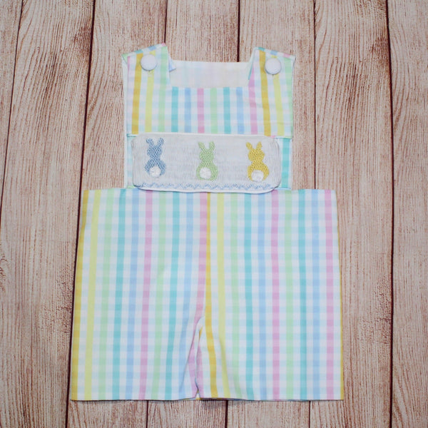 Swap-A-Smock Plaid Shortall - Smocked South