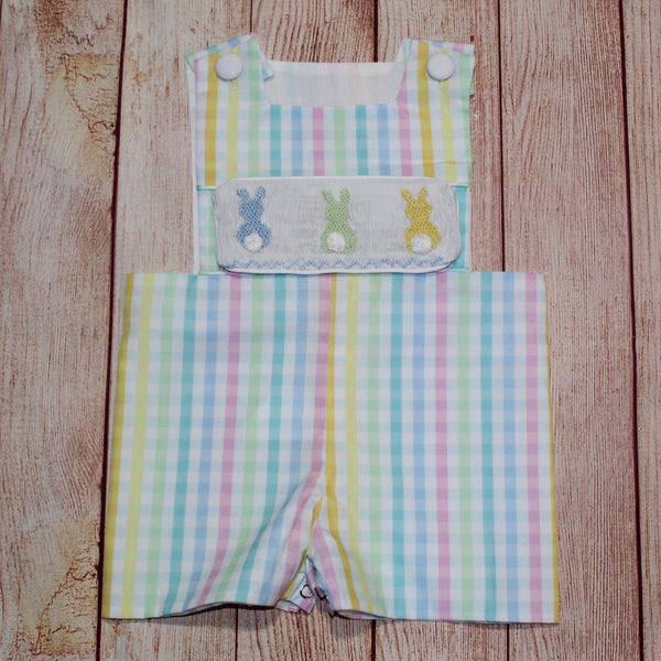 Swap-A-Smock Plaid Shortall - Smocked South