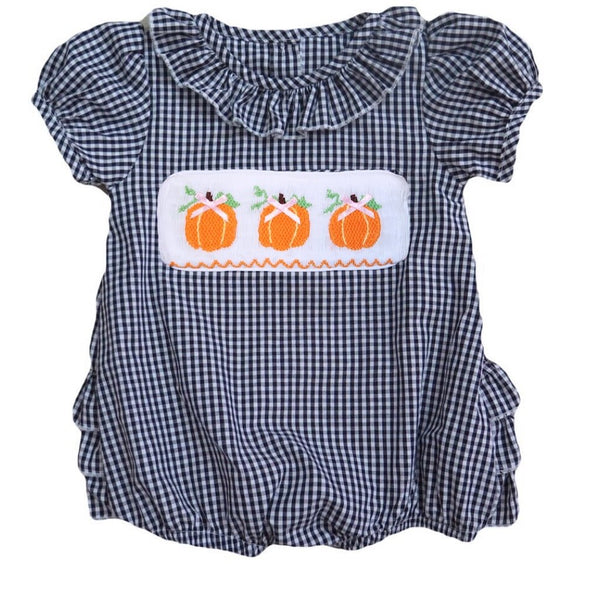 Swap-A-Smock Pumpkin with Bow Tab - Smocked South