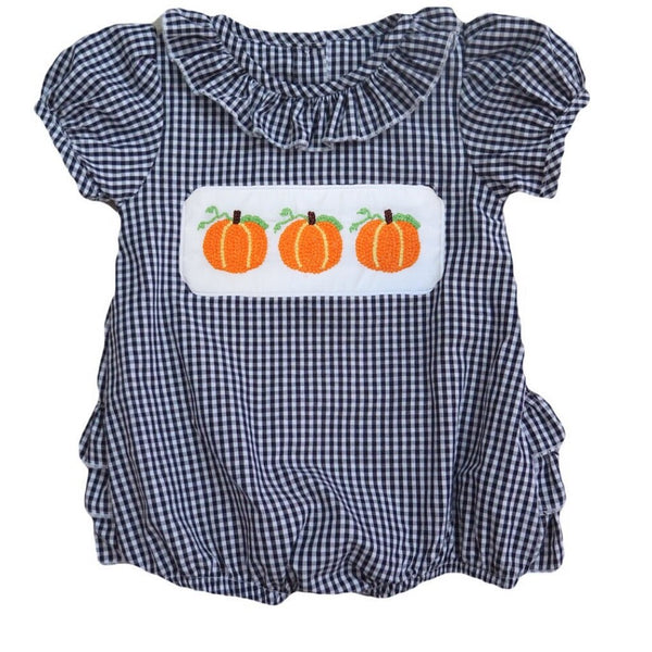 Swap-A-Smock Pumpkin with Bow Tab - Smocked South