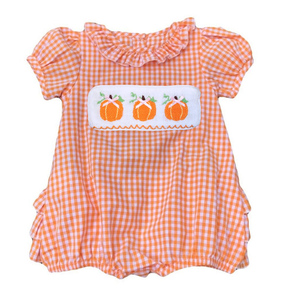 Swap-A-Smock Pumpkin with Bow Tab - Smocked South
