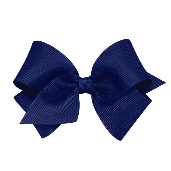 Wee Ones Grosgrain Bow - Navy Blue