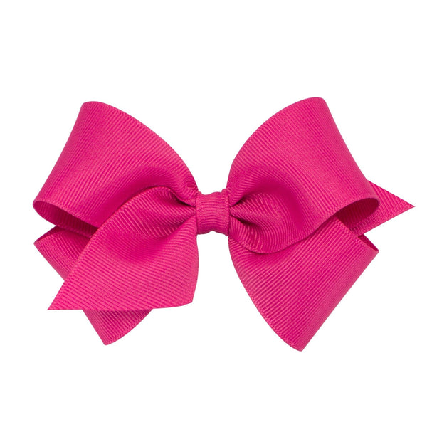 Wee Ones Grosgrain Bow - Shocking Pink