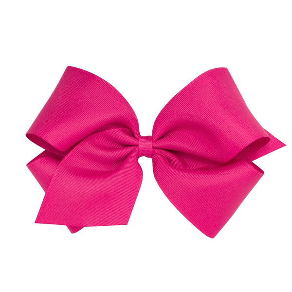 Wee Ones Grosgrain Bow - Shocking Pink