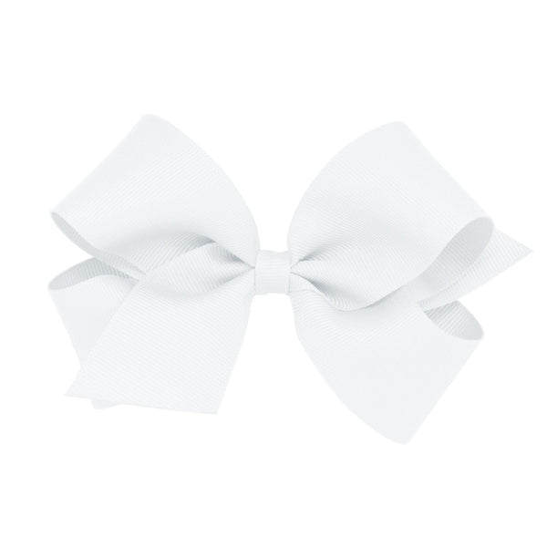Wee Ones Grosgrain Bow - White