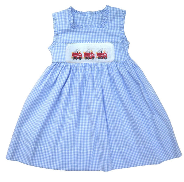 Swap-A-Smock Fire Truck Tab - Smocked South