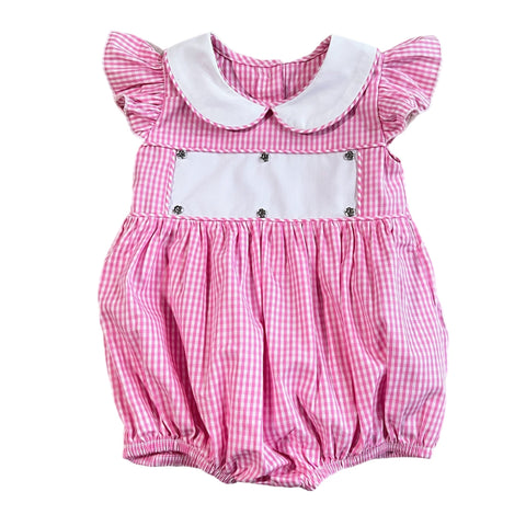 Swap-A-Smock Pink Gingham Bubble - Smocked South