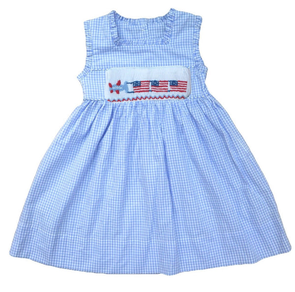 Swap-A-Smock Plane with American Flag Tab - Smocked South
