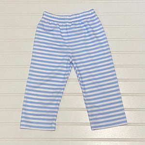 Boys Pants - Blue and White Knit - Smocked South