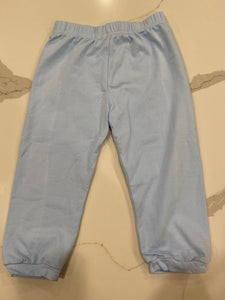 Boys Pants- Knit Light blue - Smocked South