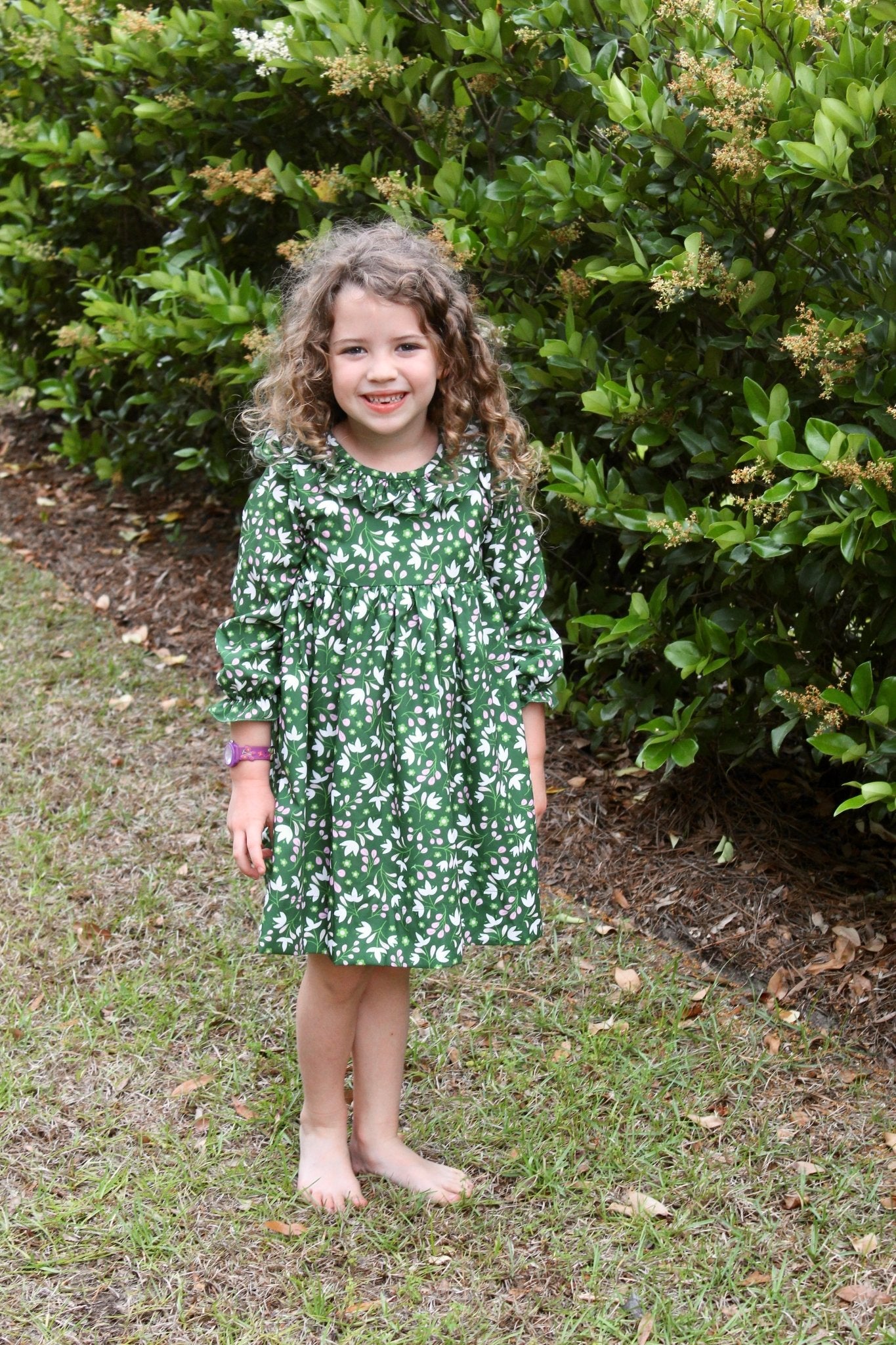 Green Floral Dress Pre-Order - Smocked South Green Floral Dress Pre-Order - Smocked South